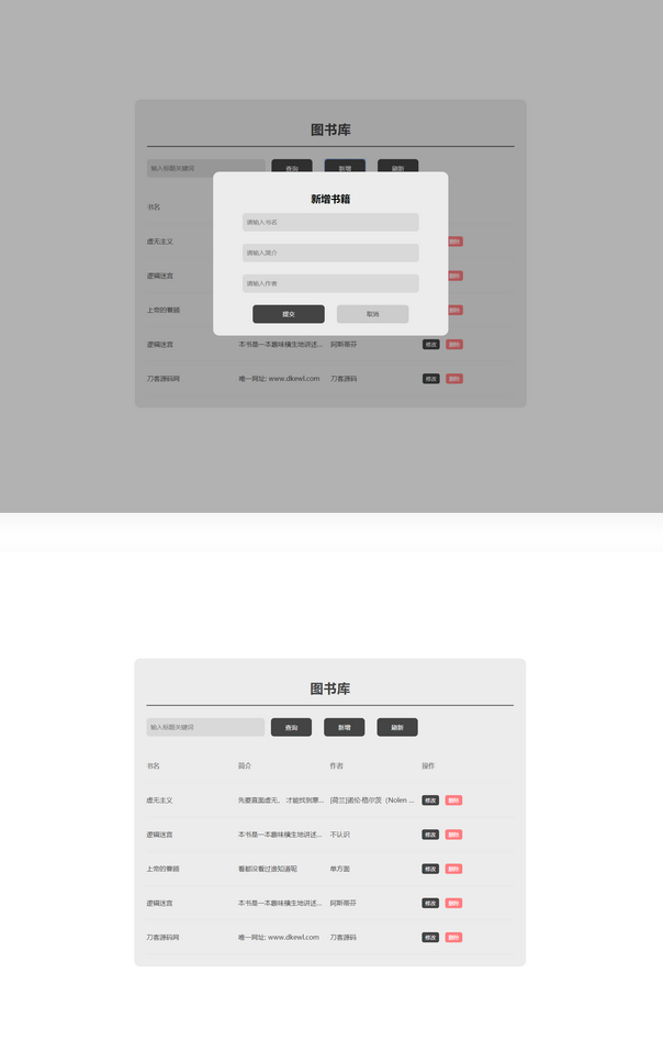 PHP网站毕业设计 图书库网站源码