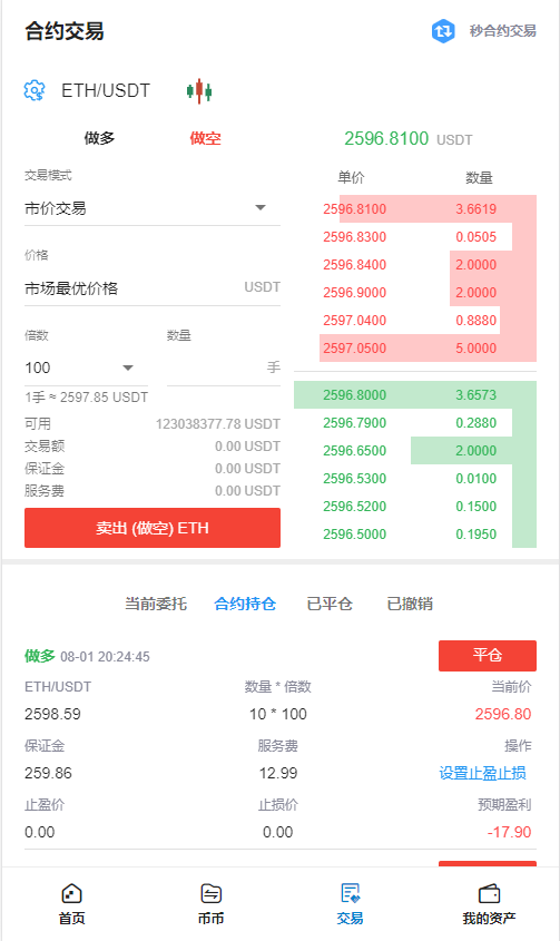 【区块链合约交易所源码】新币币交易所USDT秒合约杠杆C2C法币交易