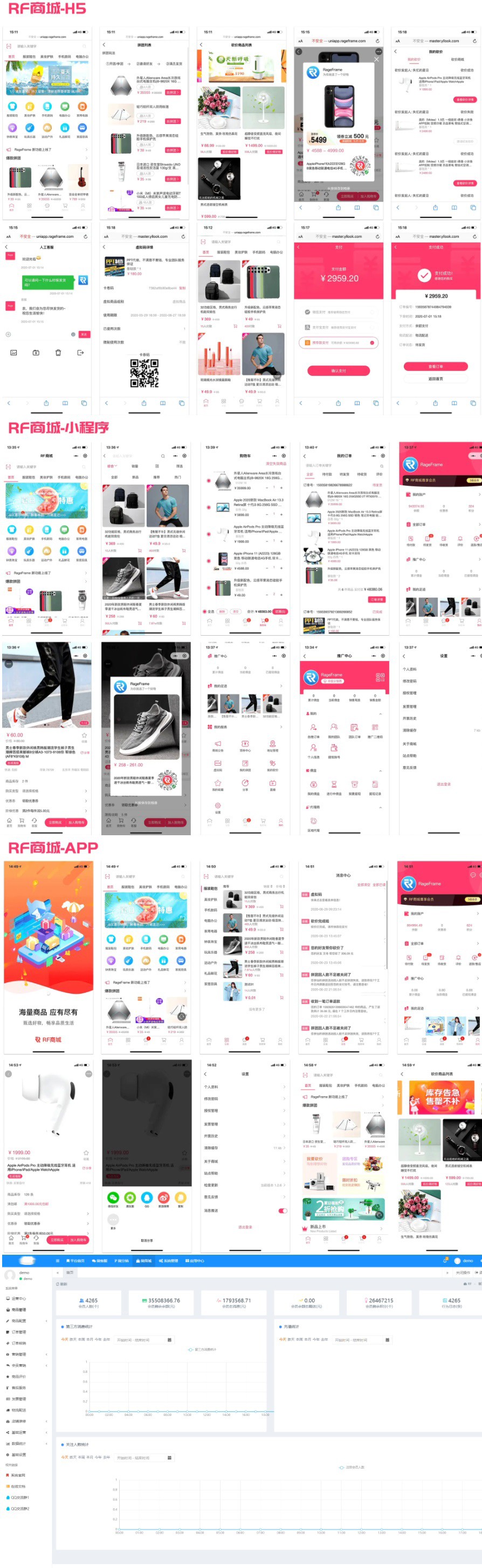 完整前后端全开源微商城电商购物系统源码前端基于 uni-app，一端发布多端通用