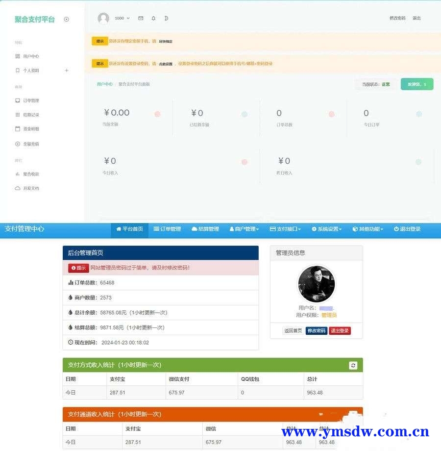 2024年彩虹易支付最新新功能源码。所有代码均开源，并非外界垃圾版本。插图