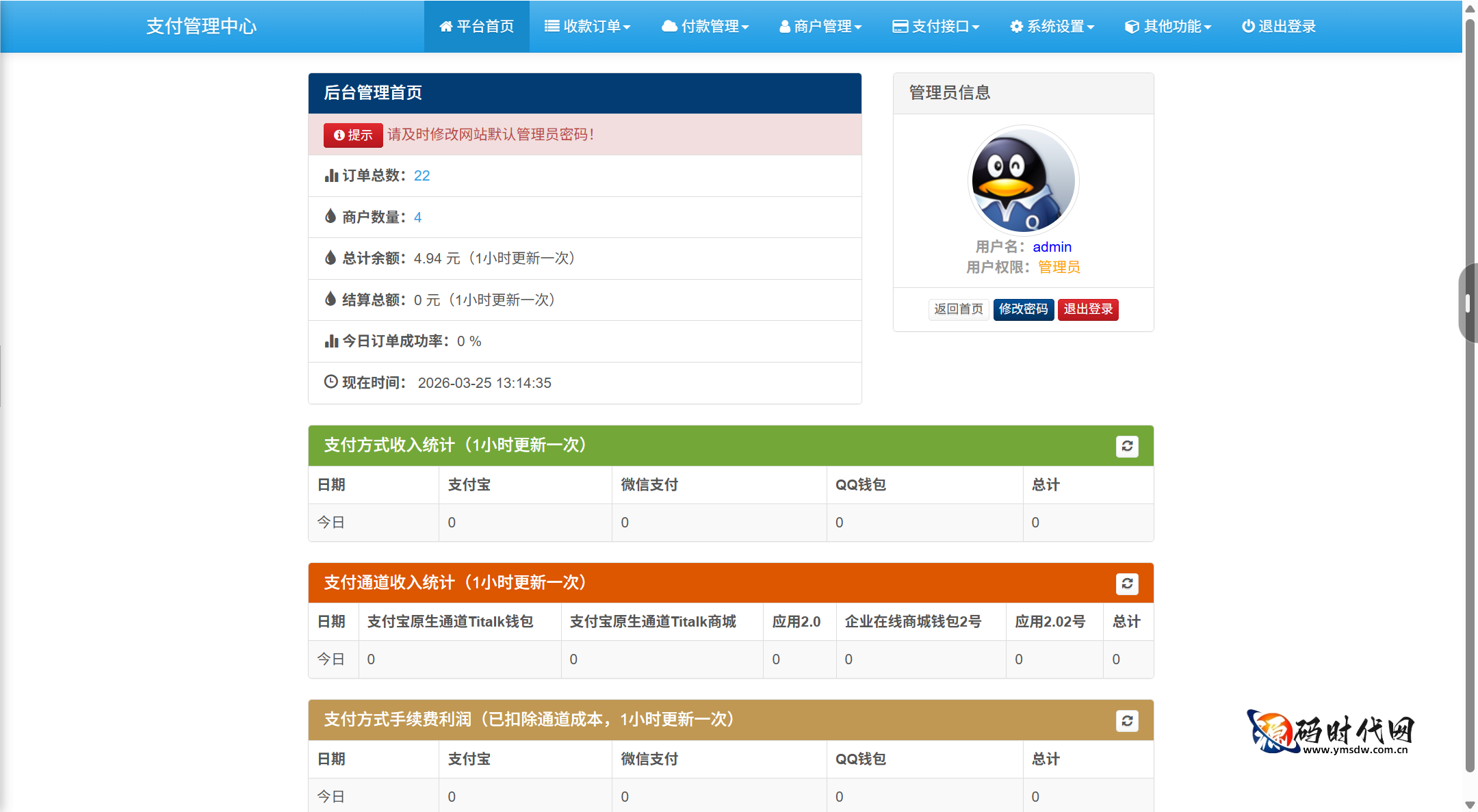 （亲测）最新聚合支付平台源码下载 内置支付风控检查模块，支持多通道收银与商户管理后台